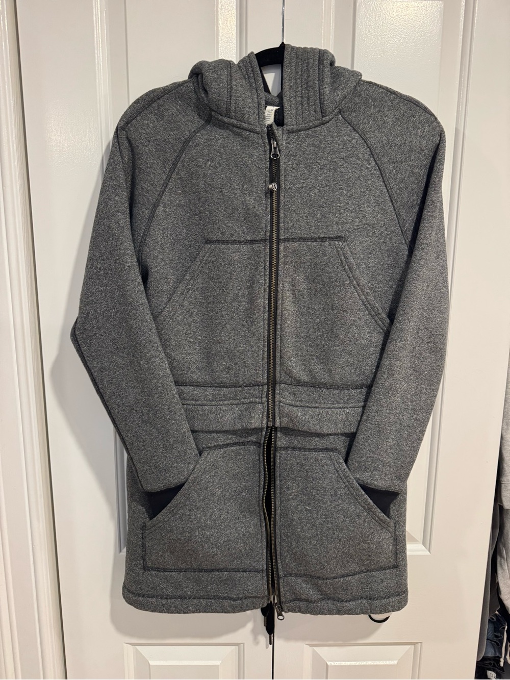 lululemon athletica Gray Hooded Zip Jacket